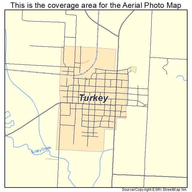 Turkey, TX location map 