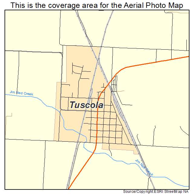 Tuscola, TX location map 