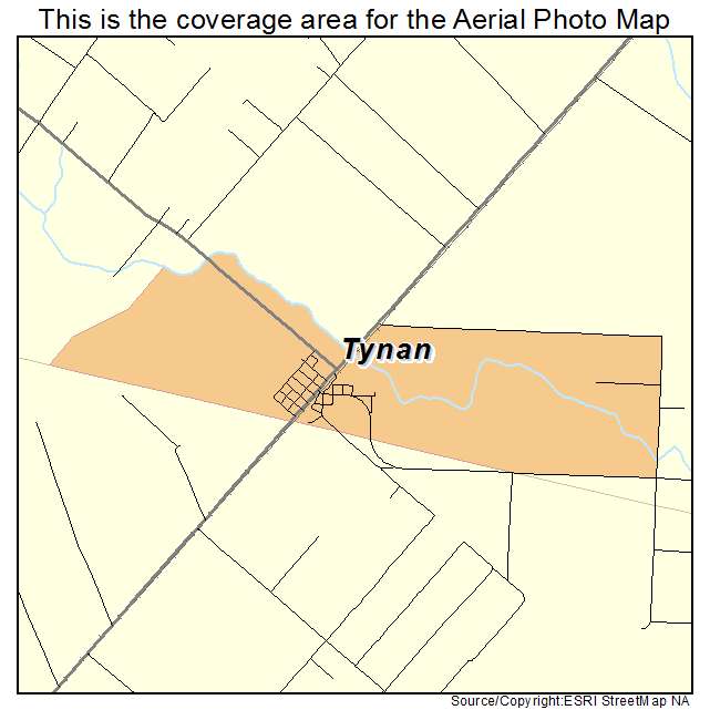 Tynan, TX location map 