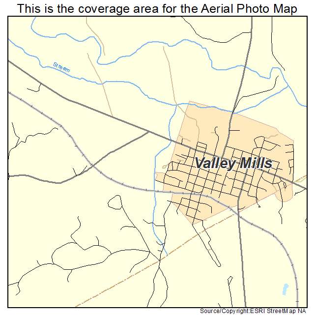 Valley Mills, TX location map 