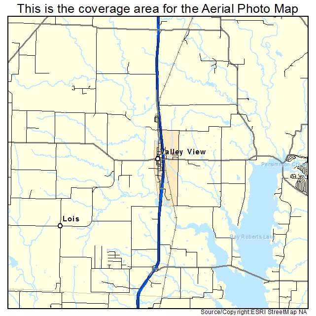 Valley View, TX location map 