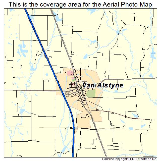 Van Alstyne, TX location map 
