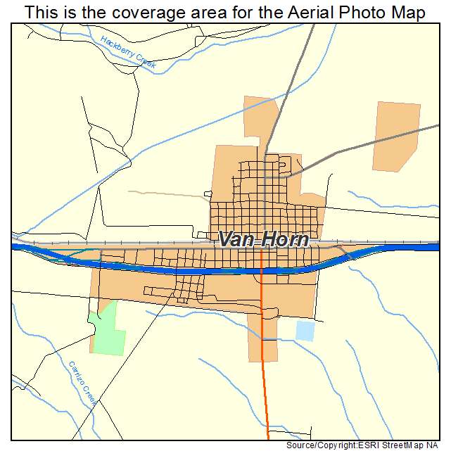 Van Horn, TX location map 