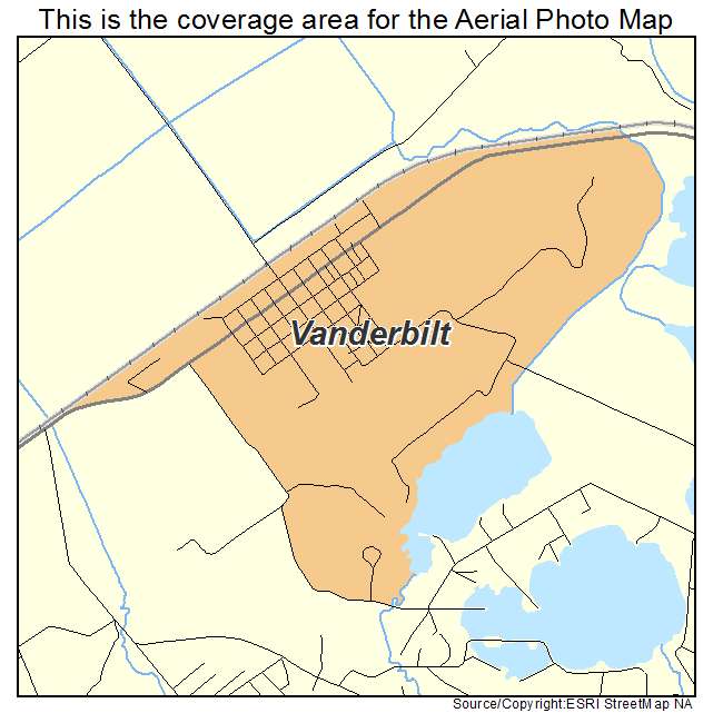 Vanderbilt, TX location map 