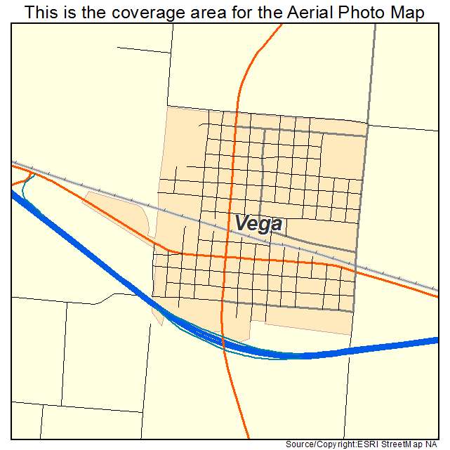 Vega, TX location map 