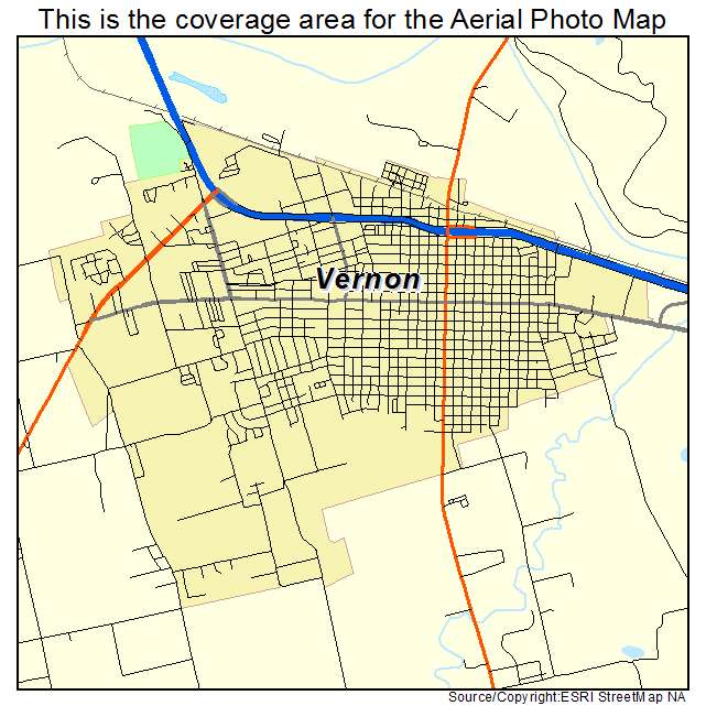 Vernon, TX location map 