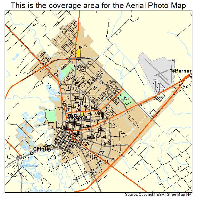 Victoria, TX location map 