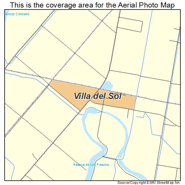 Villa del Sol, TX location map 