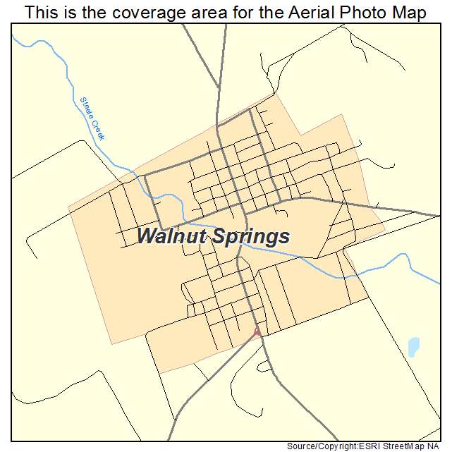 Walnut Springs, TX location map 