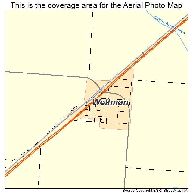 Wellman, TX location map 