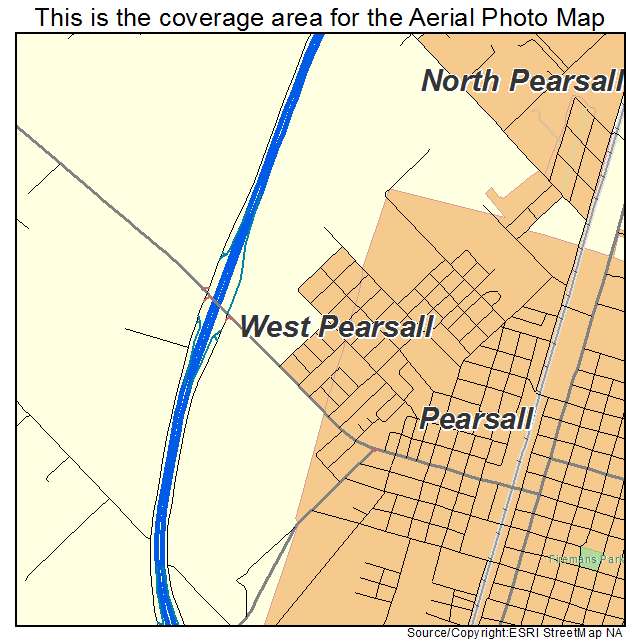 West Pearsall, TX location map 