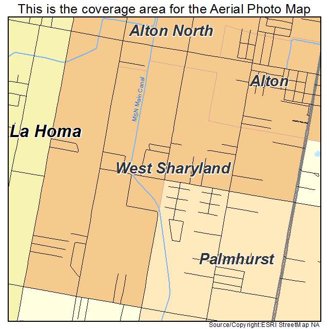 West Sharyland, TX location map 