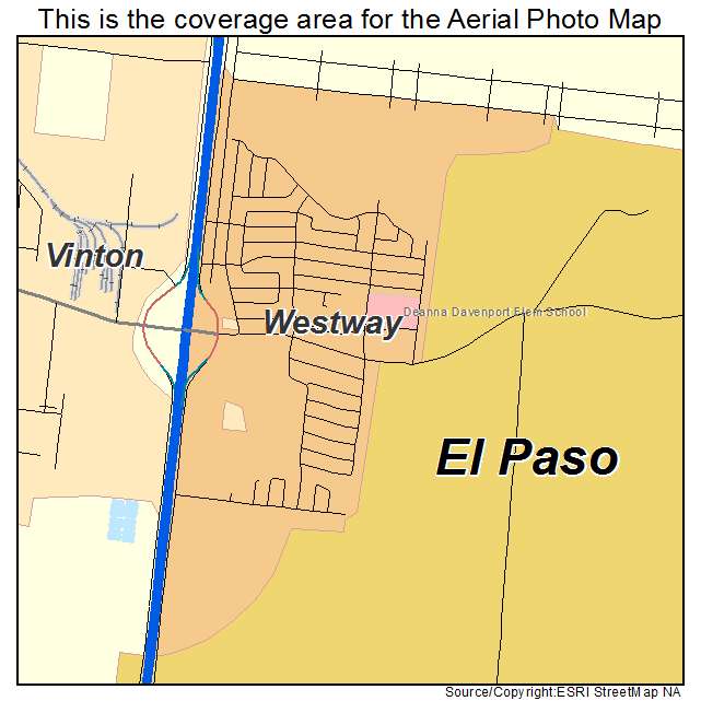 Westway, TX location map 