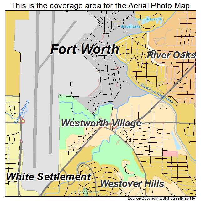 Westworth Village, TX location map 