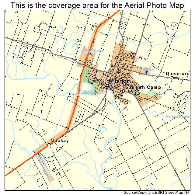Wharton, TX location map 