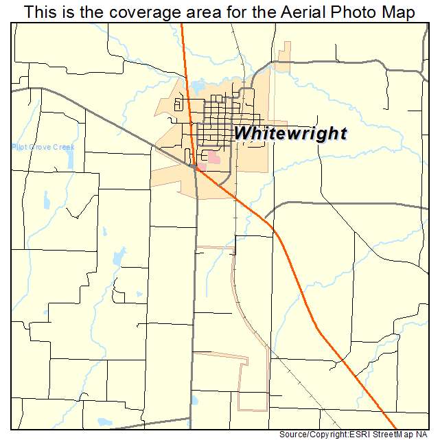 Whitewright, TX location map 