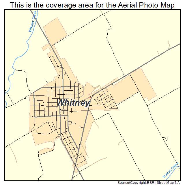 Whitney, TX location map 