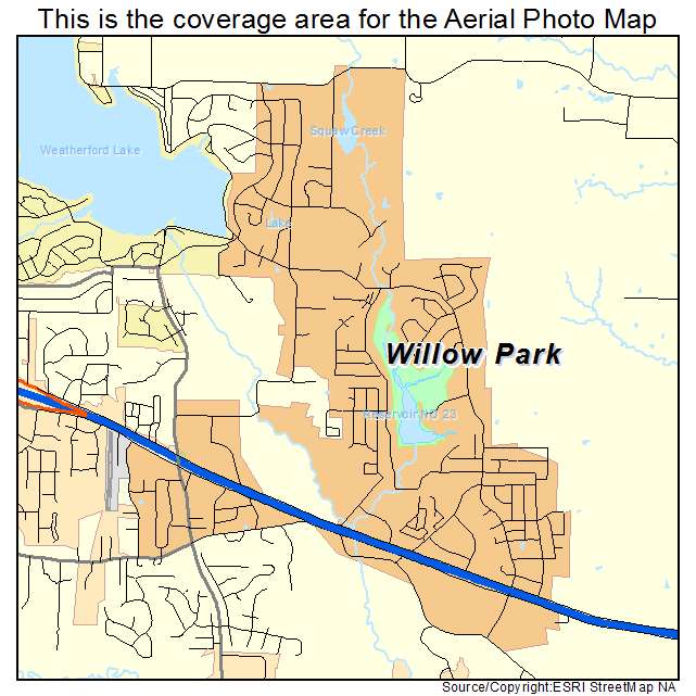 Willow Park, TX location map 