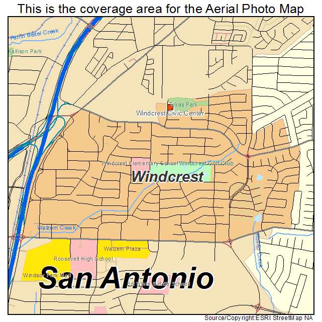 Windcrest, TX location map 