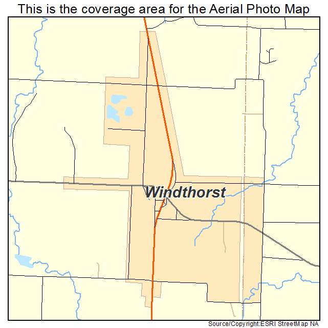 Windthorst, TX location map 