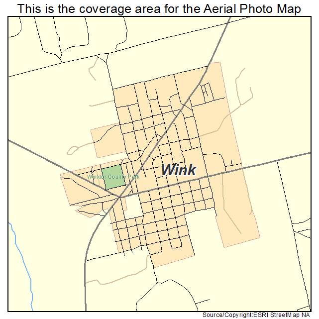 Wink, TX location map 