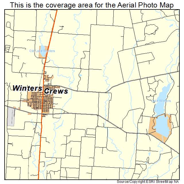 Winters, TX location map 