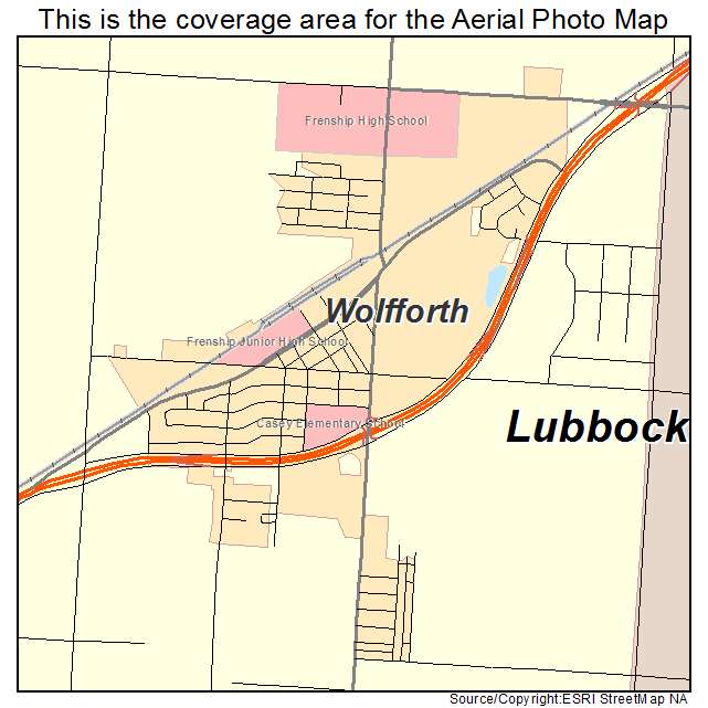 Wolfforth, TX location map 