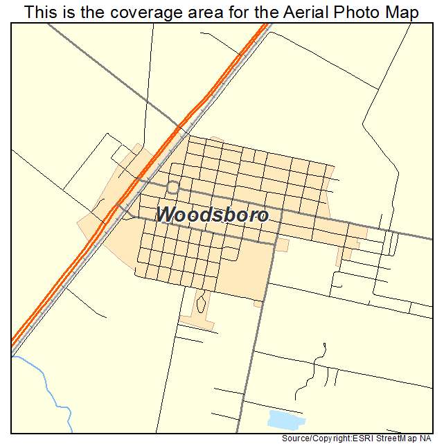 Woodsboro, TX location map 