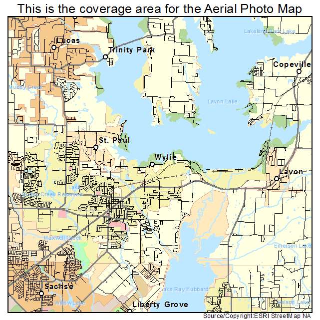 Wylie, TX location map 