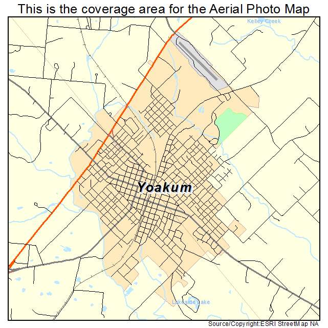 Yoakum, TX location map 