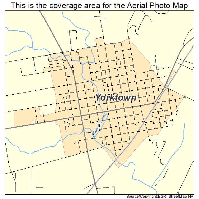 Yorktown, TX location map 