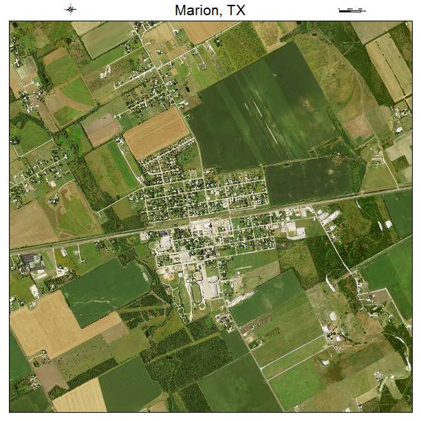 Marion, TX air photo map