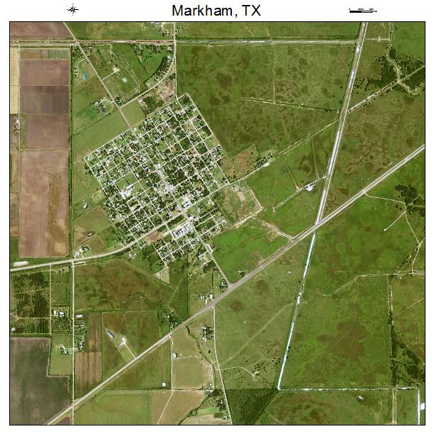 Markham, TX air photo map