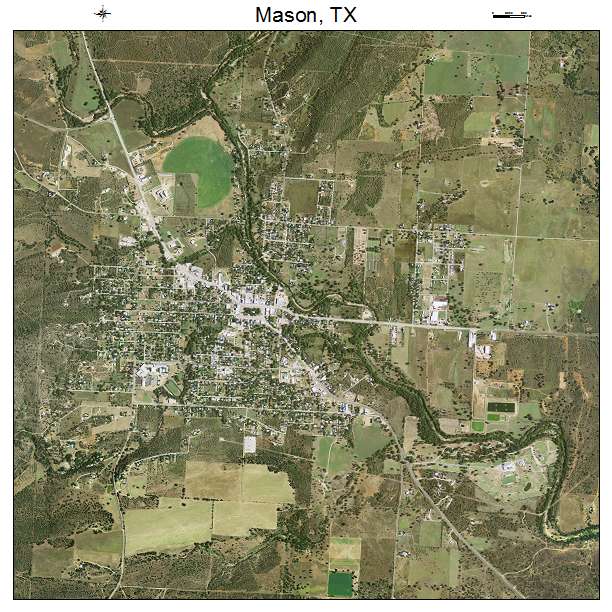 Mason, TX air photo map