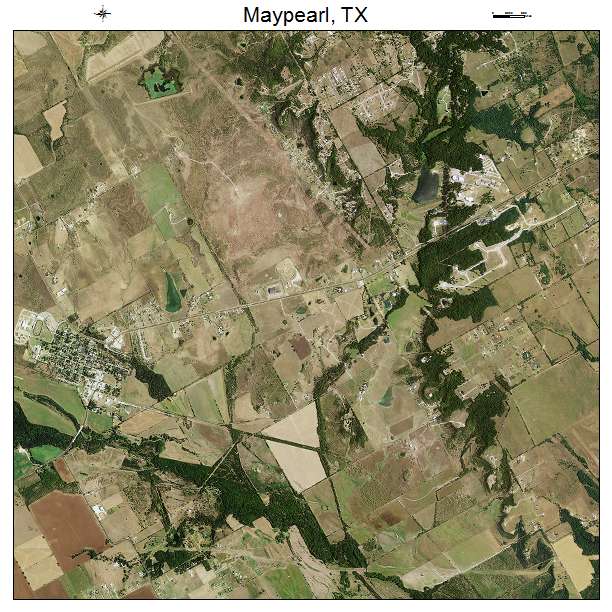 Maypearl, TX air photo map