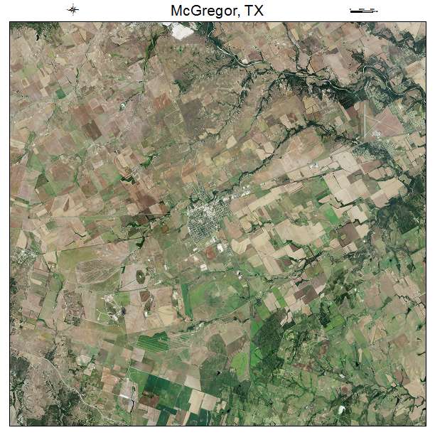 McGregor, TX air photo map