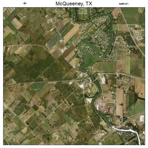 McQueeney, TX air photo map
