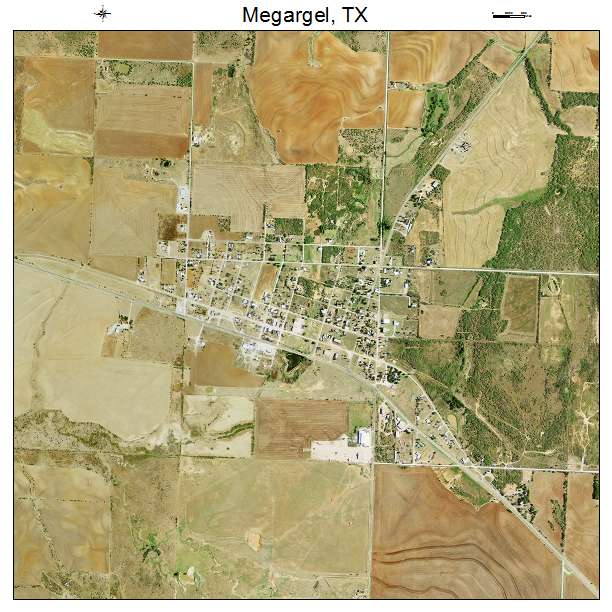 Megargel, TX air photo map