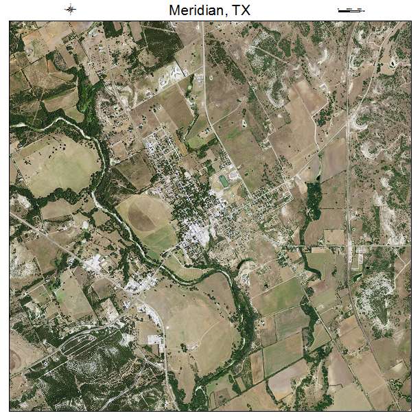 Meridian, TX air photo map
