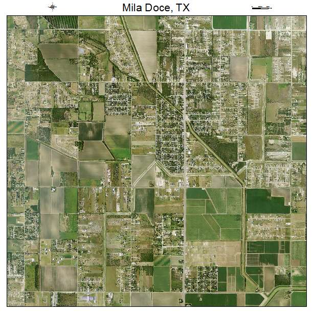 Mila Doce, TX air photo map