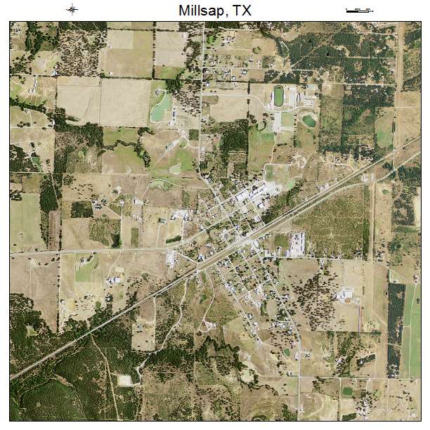Millsap, TX air photo map