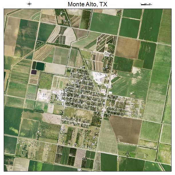 Monte Alto, TX air photo map