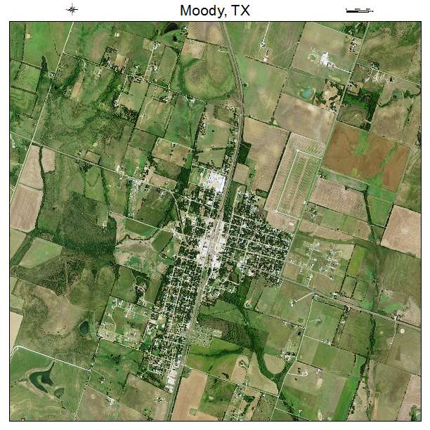 Moody, TX air photo map