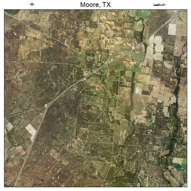 Moore, TX air photo map