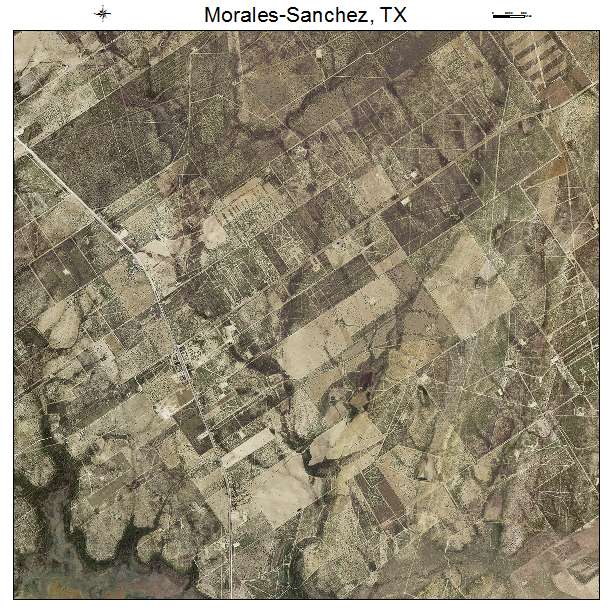 Morales Sanchez, TX air photo map