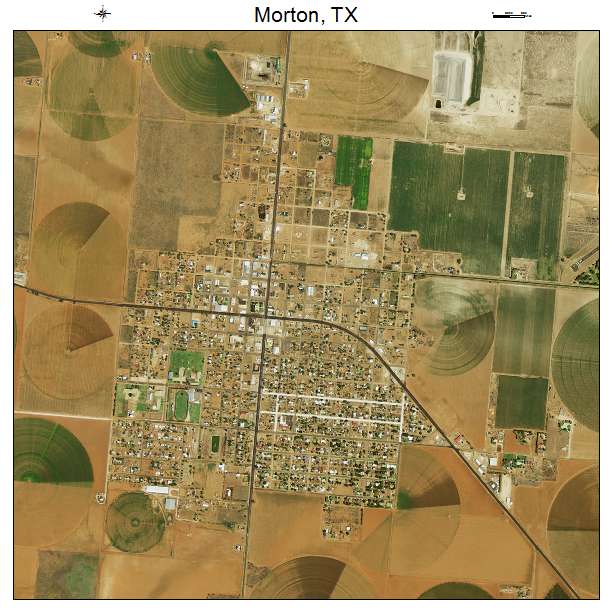 Morton, TX air photo map