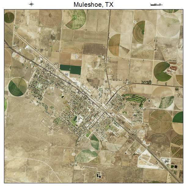 Muleshoe, TX air photo map