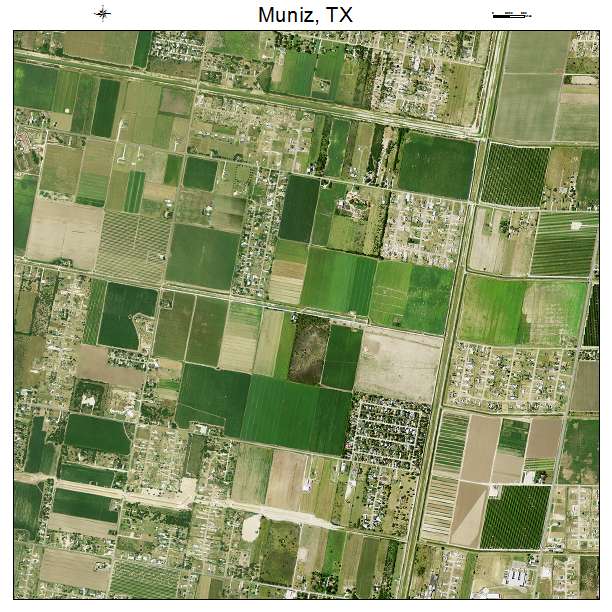 Muniz, TX air photo map