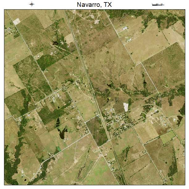 Navarro, TX air photo map