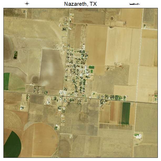 Nazareth, TX air photo map